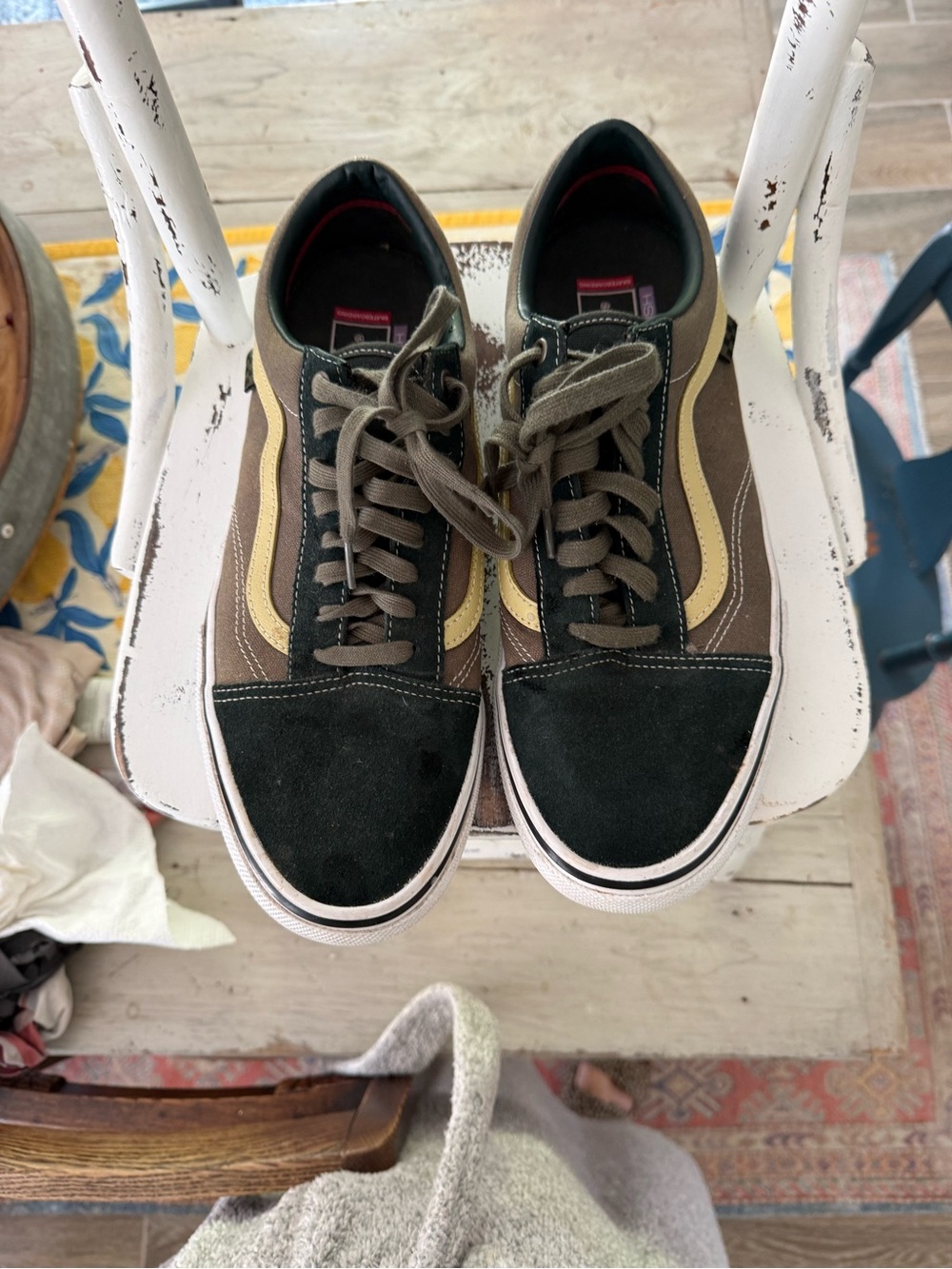 Vans Old Skool Men's Sneakers in Black, Brown & Cream